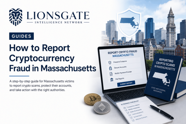 Report Cryptocurrency Fraud Massachusetts