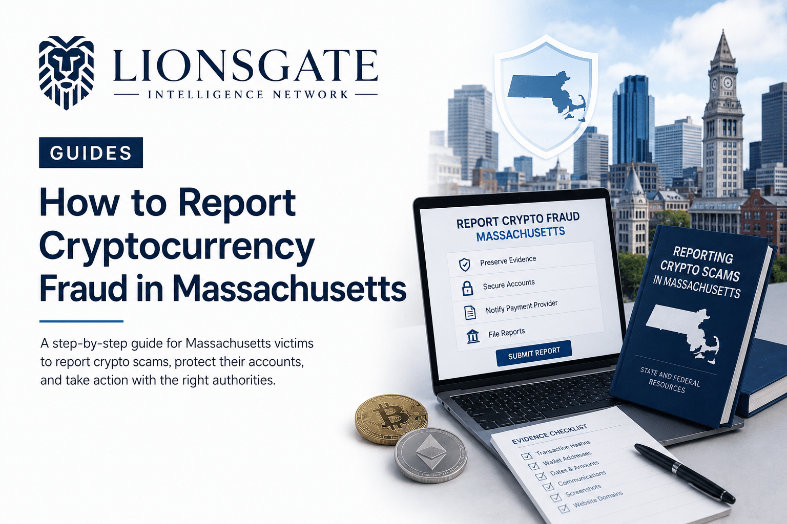 Report Cryptocurrency Fraud Massachusetts